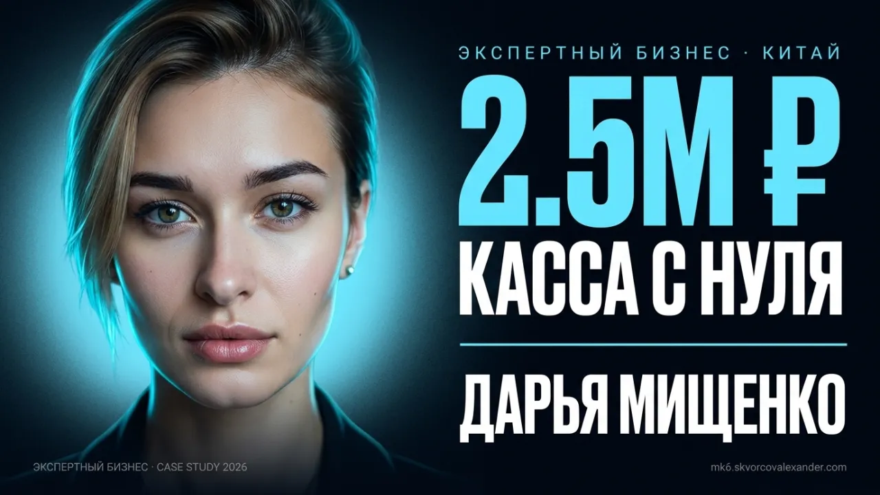 Дарья Мищенко: Первый запуск на 467 000 ₽ и рост аудитории без затрат на трафик